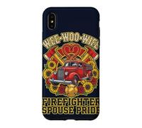 Wee Woo Wife Firefighter Spouse Pride Camion de Pompiers Graphique Coque pour iPhone XS Max