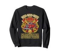 Wee Woo Wife Firefighter Spouse Pride Camion de Pompiers Graphique Sweatshirt