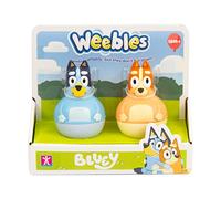 WEEBLES, 2 Personnages Bluey, Culbuto, Jouet d'éveil, Jouet pour Enfants dès 1 Ans, GIOCH PREZIOSI, WEU00