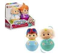 WEEBLES, 2 Personnages COCOMELON, Culbuto, Jouet d'éveil, Jouet pour Enfants dès 1 Ans, GIOCHI PREZIOSI, WEC02