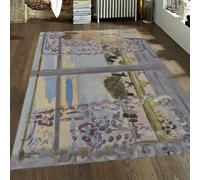 WEECHAINGE Henri Matisse de Salon Tapis 160x200cm Classique géométrique Balcon Visage à Poils denses Chemin pour Couloir Lavable antidérapant Sol Cuisine sous Table Basse Bureau Domicile Noir