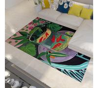 WEECHAINGE Paysage à Collioure par Henri Matisse Lavable en Machine Tapis 120x150cm Poils Courts Support antidérapant Non déperçant Esthétique Scénique colorés Salon Chambre Cuisine Couloir Bureau