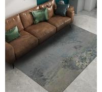 WEECHAINGE Tapis 160x200cm Rustique carpette de Ferme pour Adultes Peinture impressionniste Paysage Descente lit à Motifs d Espace antidérapants Paysages naturels Campagne français lavables Champ Le