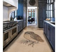 WEECHAINGE Tapis d Animaux carpette de Petite Chouette Peint célèbre pour Salon Chambre Croquis à la Main décoration intérieure Style Vintage Descente lit antidérapants lavables Doux Grande 180x240cm