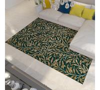WEECHAINGE Victoria Plantes Imprimer Tapis William Morris Traditionnel Vintage Design 120x180cm pour de Couloir Aquarelle botanique Art Salon Bureau Sol