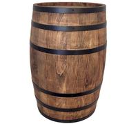 weeco Décoration tonneau en bois - Style rustique - Porte-cartes de menu pour bars, hôtels, restaurants - Tonneau à vin - Table haute - Table de bière ou réservation de boissons - Wengé 80 x 50 cm