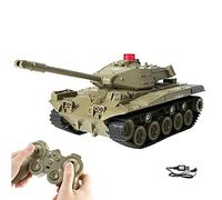 WEECOC RC Tank Military Truck Vehicle RC Car 2,4 GHz Radio Control Military Combat Tank Toys 270° Rotation Reality Sounds a Good Gift for Boys