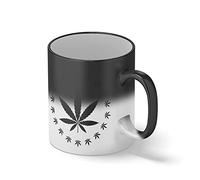 Weed Lover 420 High Weed Hemp Marijuana Cannabis Magie noire tasse à café Mug