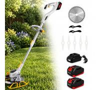 Weed Wacker sans Fil Et Coupe-Bordure, 2000W, Poignée Rétractable