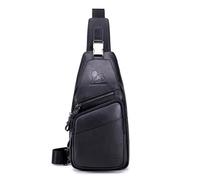 WeeDee Sacoche Homme Bandoulière Cuir Sac Bandouliere Homme Sac à Dos Poitrine Pochettes des Sport Affaires Voyage