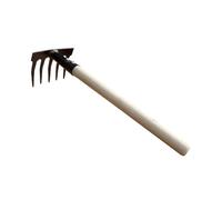Weeder De Jardin en Acier avec Fixation par Double Vis Et,5 Dents | conception en forme de main d'ours, retourne la terre pour la plantation, poignée confortable, tâches polyvalentes en