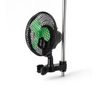 Weedness Clip-Ventilateur Oscillant avec Support à Tige 20 Watt 2-Niveaux - Culture Intérieure Ventilation Mini Petite