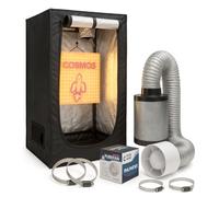 Weedness Grow Box Ensemble Complet LED 65 Watt Basique 40x40x140 cm - Tente de Culture Armoire de Culture Culture Intérieure Crow