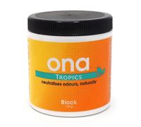 Weedness ONA Block Tropics 170 g - Neutralisation des odeurs d'air évacué Grow Intérieur Animaux Cuisine Chat Chien