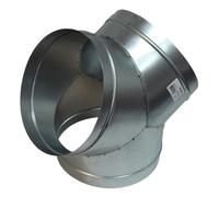 Weedness Pièce Y 300 mm Tuyau en métal pour l'air d'échappement de culture - Ventilateur de tuyau de ventilation - Filtre à charbon actif - Tuyau de vidange - Adaptateur de climatisation