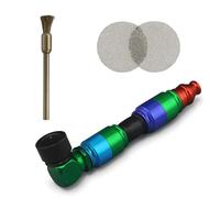 Weedness Pipe Métallique Colorée 10 cm Set 3 Pièces - Pipe à Tabac Pipe à Vis Pipe à Fumer pour Voyage Pipe Violette Petites Pipes Élégantes