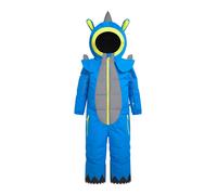 WeeDo Costume fonctionnel 'RHINO' bleu / gris / vert fluo, Taille 128