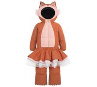WeeDo - Kid's Squirdo Schneeanzug inkl. Skirt - Combinaison - XS - leather brown / old rose