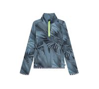 WeeDo T-Shirt fonctionnel 'Crowdo' bleu nuit / gentiane / bleu-gris / vert fluo, Taille 140