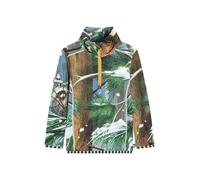 WeeDo T-Shirt fonctionnel 'WOODS' marron / vert / orange / blanc, Taille 92