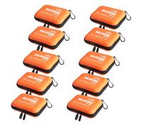 weefla Trousse de transport vide en naloxone, compatible avec 2 sprays nasaux Narcan, pour surdosage d'opioïdes, coque rigide et résistante aux éclaboussures, orange haute visibilité, premiers