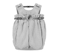 Weego Twin - Le porte-bébé original pour jumeaux dès la naissance (à partir de 1800 g) - Facile à utiliser, ergonomique, certifié Oeko-TEX 100 - Sac porte-bébé en seersucker gris et blanc