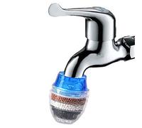 Weehey Robinet Filtre à Eau Purificateur Robinet de Maison Cuisine Filtration Le Charbon Actif élimine Le Chlore Fluorure Métaux Lourds Adoucisseur d'eau Dure Filtre à Cartouche Monté