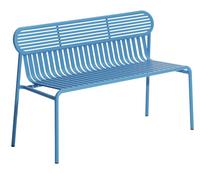 Week-End Garden Banc avec dossier Petite Friture bleu ciel (Sky blue) - 3701128132037