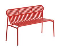 Week-End Garden Banc avec dossier Petite Friture Rouge (Red) - 3701128132020