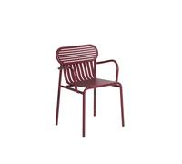 Week-End Garden Chair Chaise avec accoudoirs Petite Friture Burgundy - 3701128111780