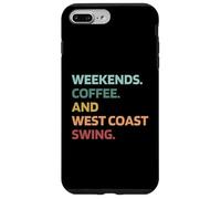 Week-End rétro Cool avec café West Coast Swing Heartbeat Dance Coque pour iPhone 7 Plus/8 Plus