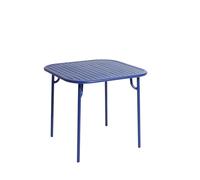 PETITE FRITURE table carre pour extrieur WEEK-END (Bleu - Aluminium verni par poudre epoxy)