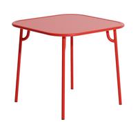 Week-End Square Table Table carrée Petite Friture Rouge (Red) - 3701128130477 + 3701128130668
