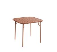 Week-End Square Table Table carrée Petite Friture Terracota - 3701128116716