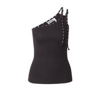 WEEKDAY Haut 'Bianca' noir / argent, Taille L