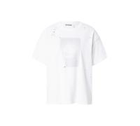 WEEKDAY T-shirt 'Danya' violet pastel / blanc, Taille L