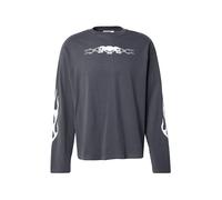 WEEKDAY T-Shirt gris foncé / blanc, Taille S