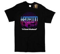 Weekend at Bernies Hampton Island Inspired T-Shirt - Retro 80s 90s Film Tee BlackM