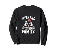 Weekend Flag and Flag Family Football Sweatshirt