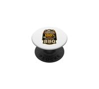 Weekend Forecast 100 Percent BBQ T-Shirt Grill PopSockets PopGrip Adhésif