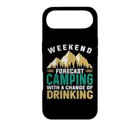 Weekend Forecast Camping with A Chance of Drinking Camper Coque pour iPhone Air