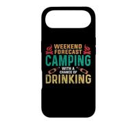 Weekend Forecast Camping with A Chance of Drinking Camper Coque pour iPhone Air