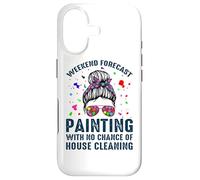Weekend Forecast Painting with NoChance of House Cleaning Coque pour iPhone 17
