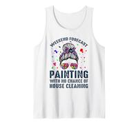 Weekend Forecast Painting with NoChance of House Cleaning Débardeur