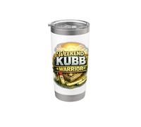 Weekend Kubb Warrior drôle de joueur de jeu d'échecs Viking Gobelet isotherme en acier inoxydable double paroi