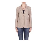 Weekend Max Mara - Blazer en coton et lin - Femme - Vestes - Beige - Taille: 40 FR