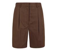 Weekend Max Mara - Canvas Bermuda Shorts - Femme - Shorts - Brun - Taille: 36 FR