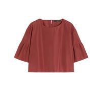 Weekend Max Mara - Crop Blouse - Femme - Blouses et Chemises - Rouge - Taille: 34 FR