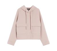 Weekend Max Mara, Femme, Vestes, Rose, Taille: 36 FR Veste en laine à coupe décontractée avec capuche