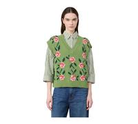 Weekend Max Mara - Pull en maille à col en V Alamaro - Femme - Pulls - Vert - Taille: 38 FR